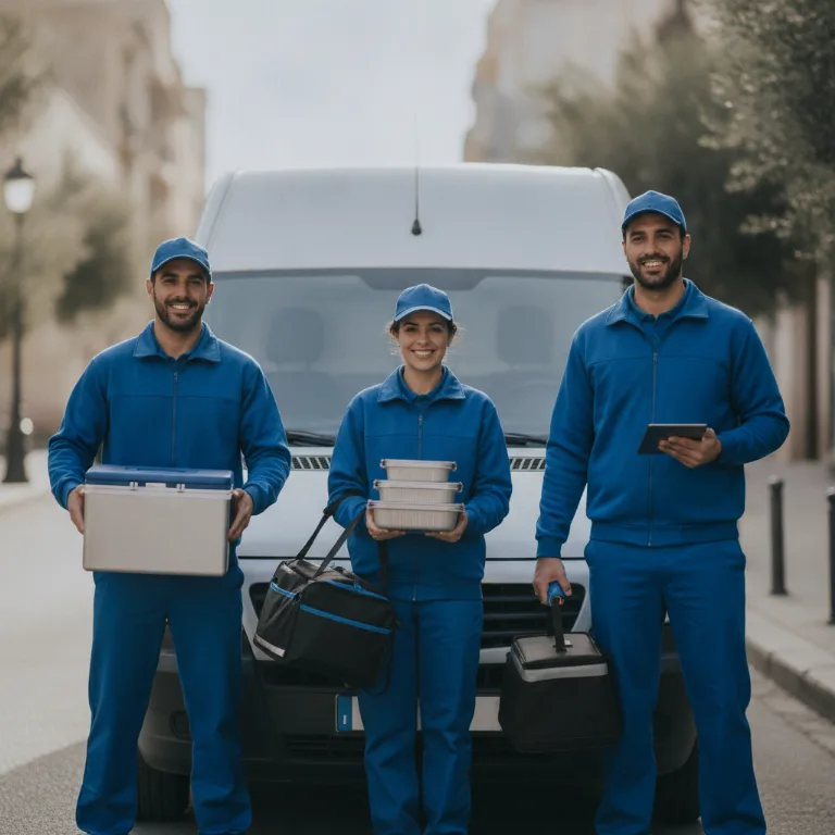 Entrega de Comidas equipo en Las Aguilas